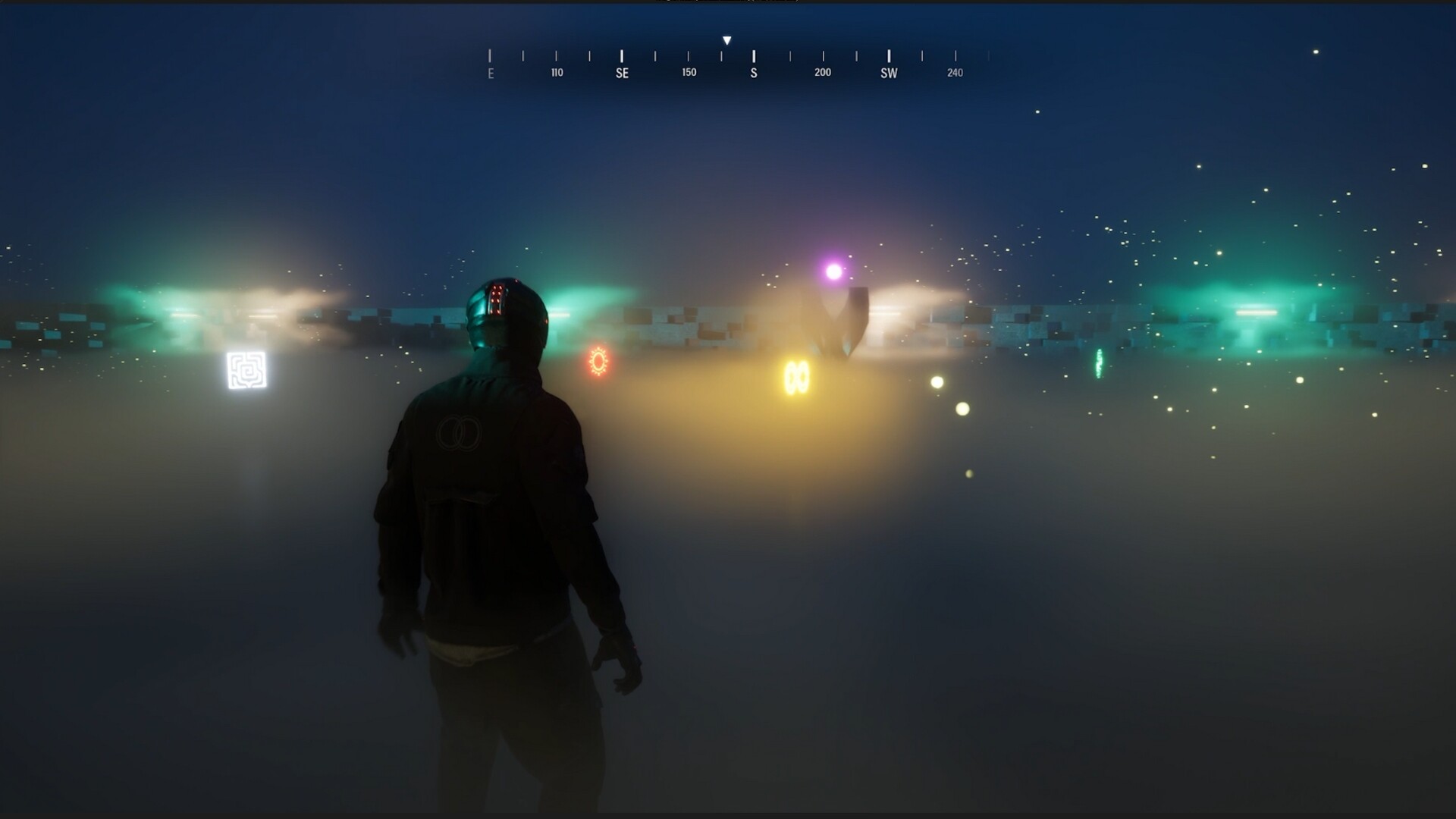 RHM gameplay in a fog-filled signal arena